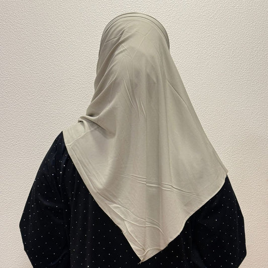 Mushroom Beige Armani Crepe Hijab