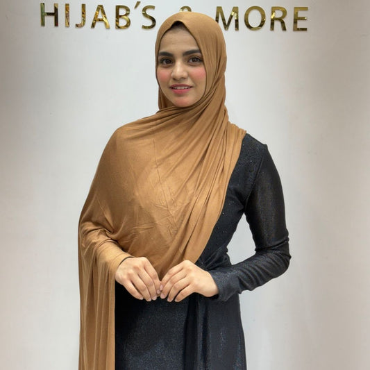 Caramel Brown No-Pin Jersey Hijab
