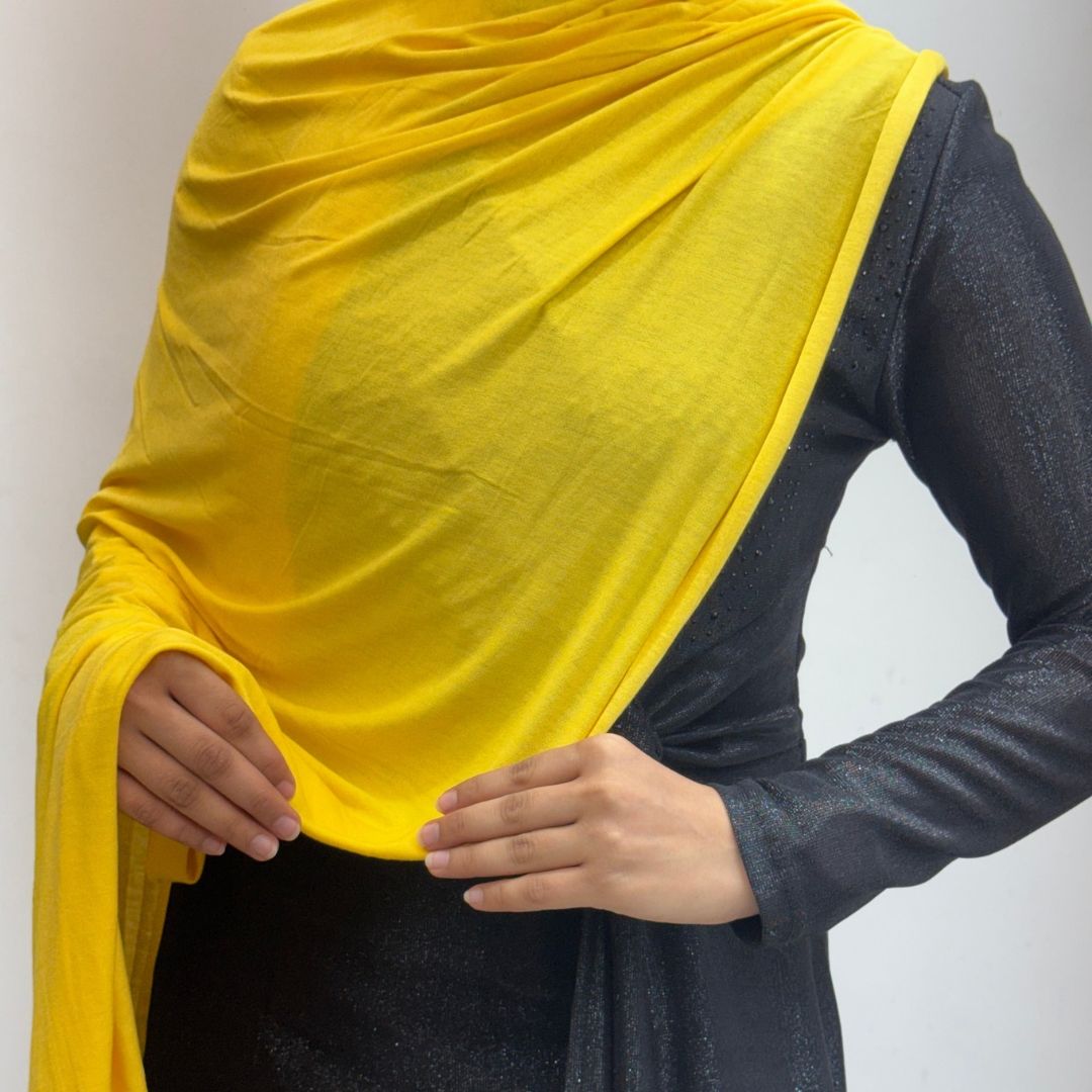 Yellow No-Pin Jersey Hijab
