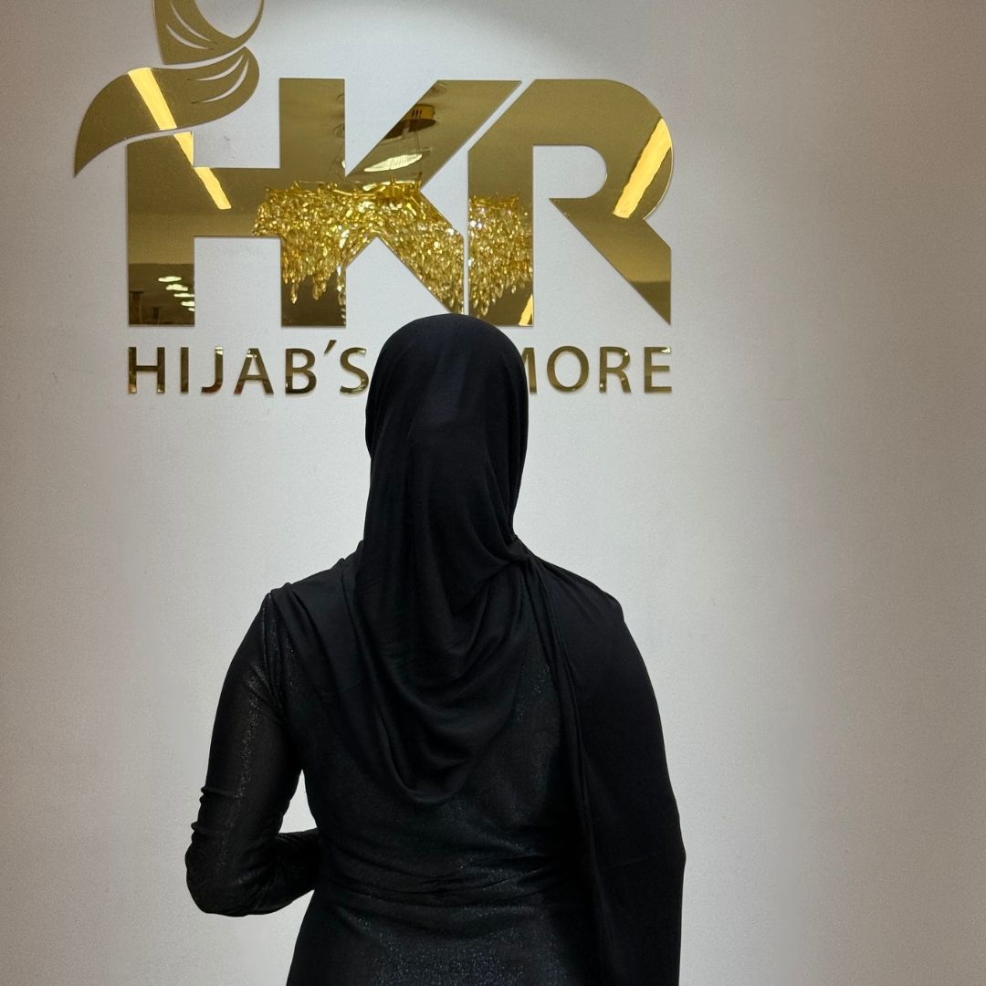 Black No-Pin Jersey Hijab