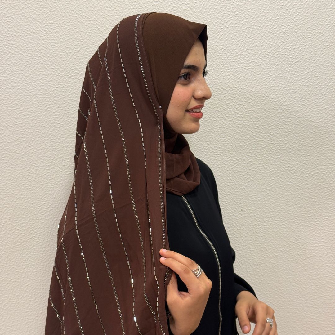 Instant Brown Turkish Hijab