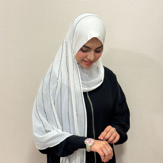 Instant White Turkish Hijab