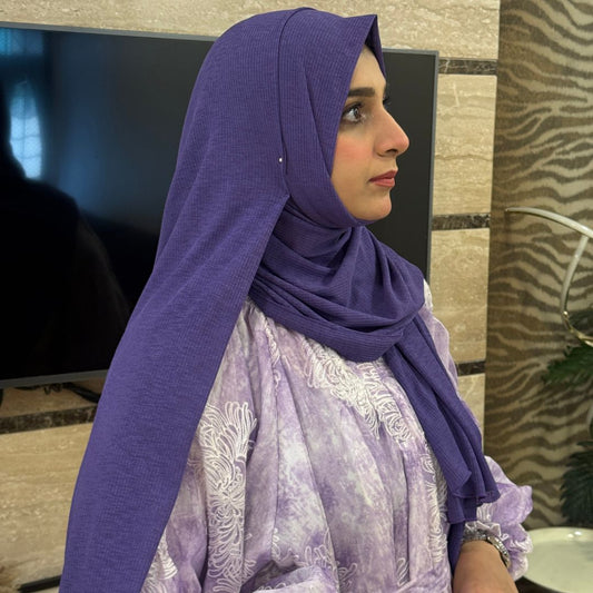 Plum purple Hijab