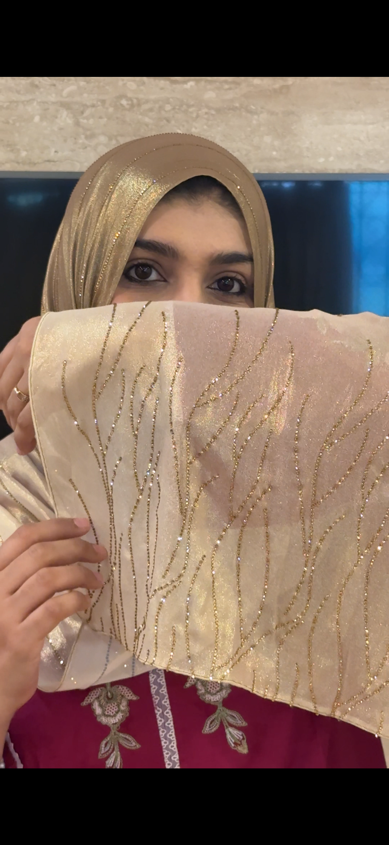 Luxe stone work hijab