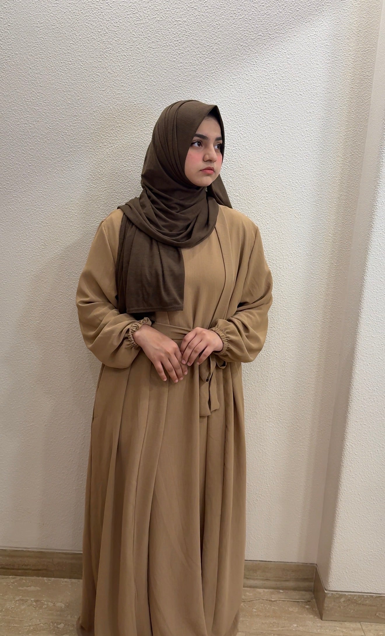 Shrug style abaya
