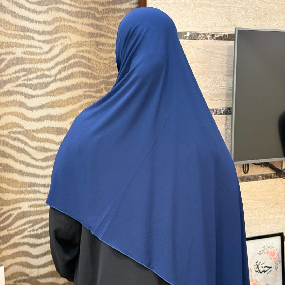 Instant Liquid Jersey Hijab Blue