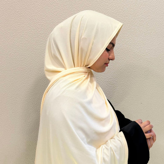 Premium Jersey Hijab Beige