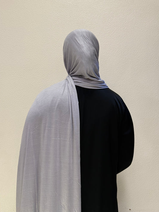 Bamboo jersey Silver