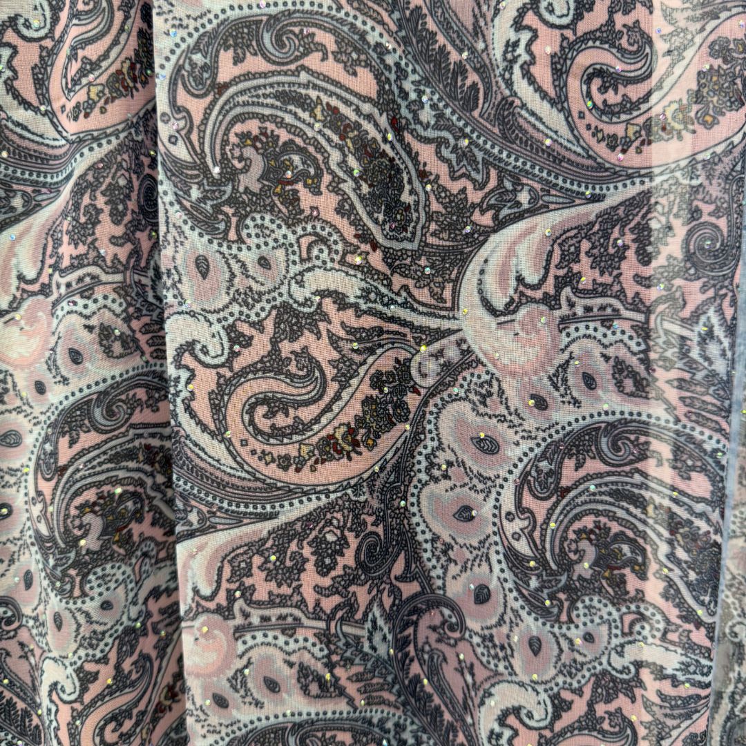 Dusty Mauve Soft Chiffon