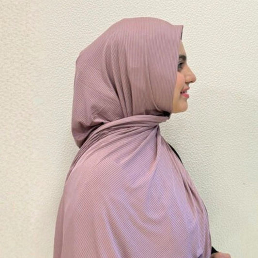 Ribbed Jersey Dark Pink