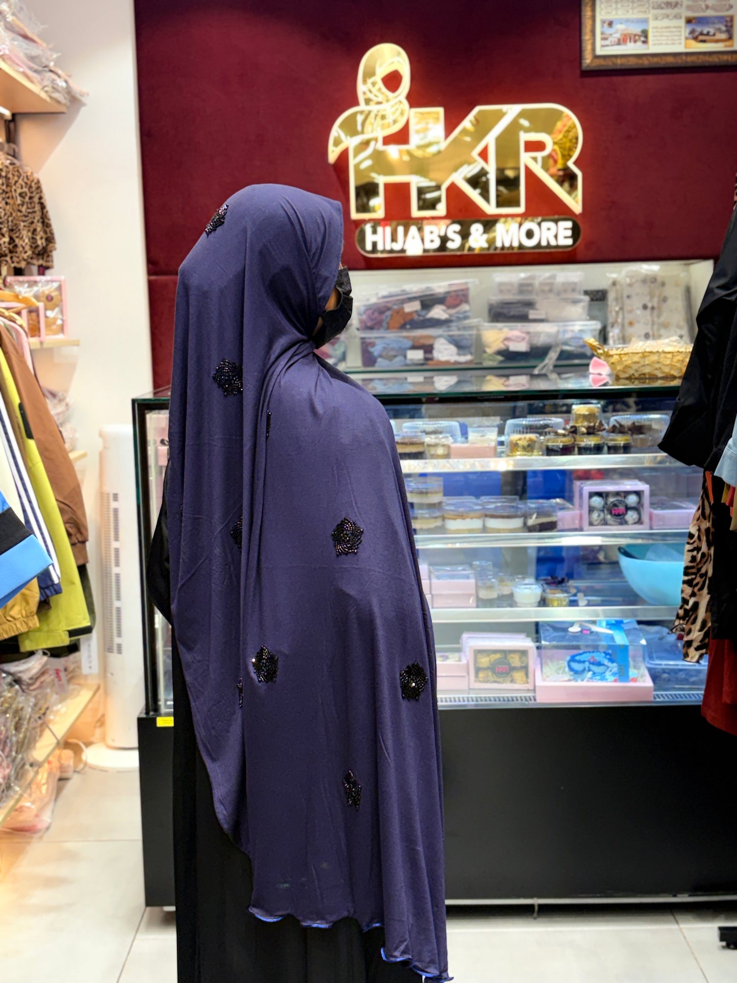 Blue Turkish Hijab for Women β Soft Breathable Elegant Modest Scarf