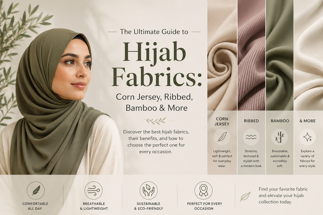 The Ultimate Guide to Hijab Fabrics: Corn Jersey, Ribbed, Bamboo & More
