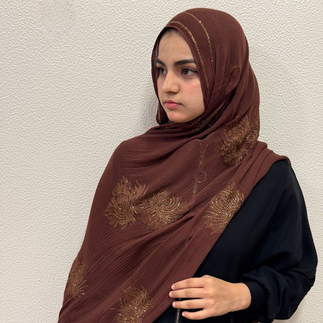 Modal stone work hijab