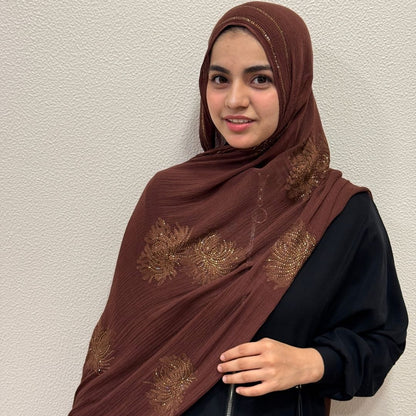 Modal stone work hijab