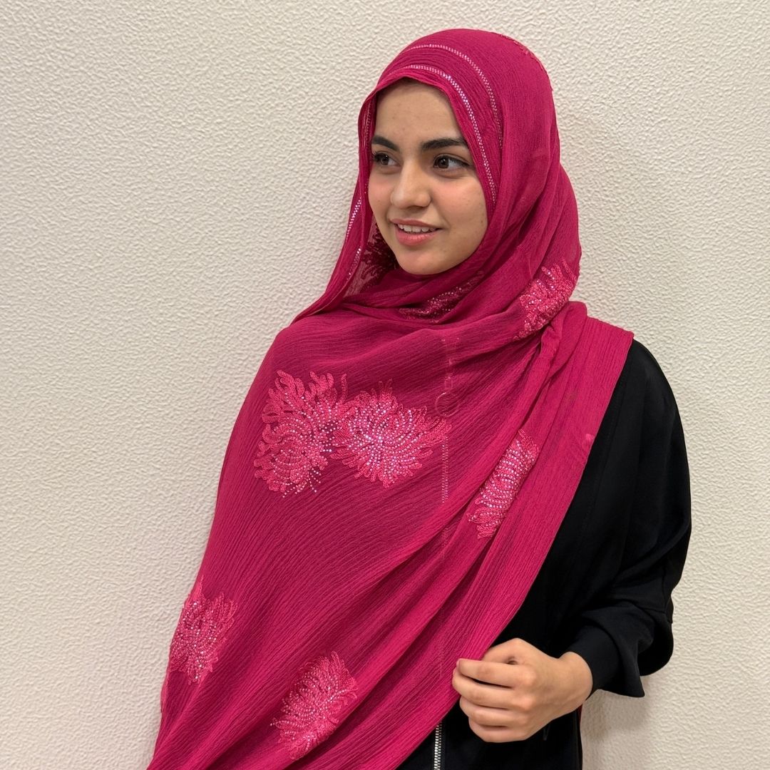 Modal stone work hijab