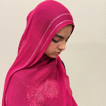 Modal stone work hijab