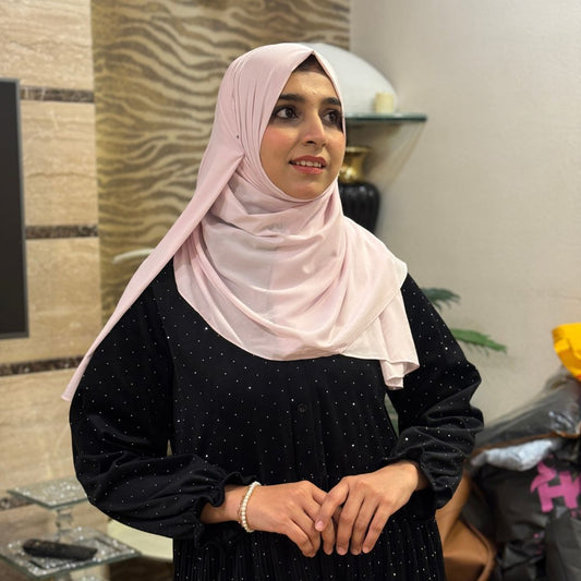 Blush Pink Armani Crepe Hijab