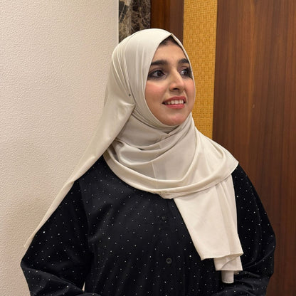 Sand Beige Armani Crepe Hijab