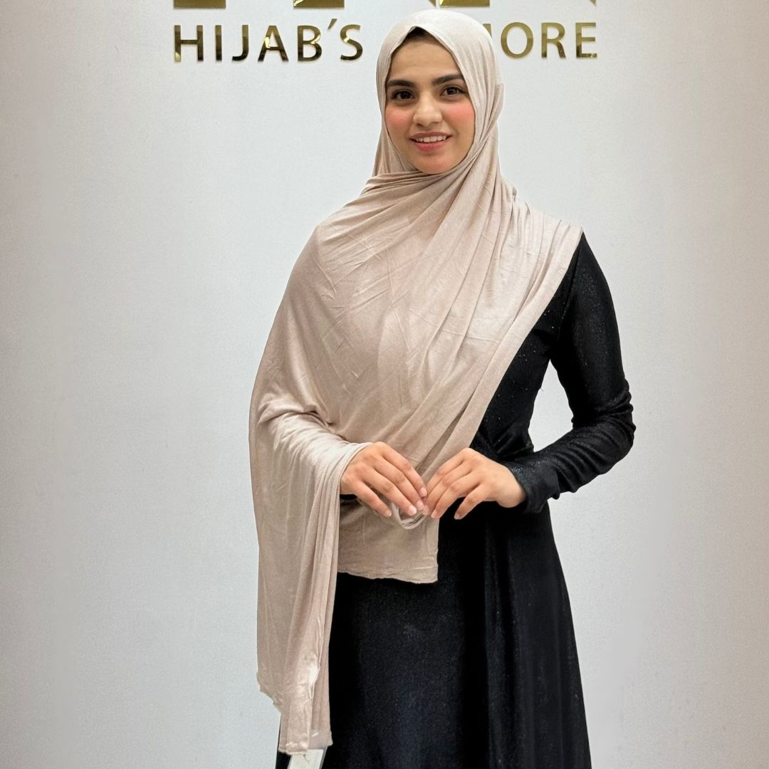 Pearl Beige No-Pin Jersey Hijab