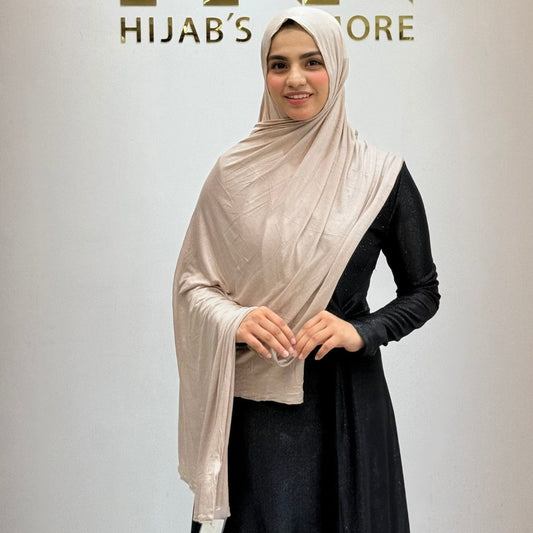 Pearl Beige No-Pin Jersey Hijab