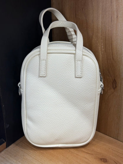 Back View of White Diamond Purse Elegant • Luxury • Stylish Premium Party Handbag Effortless Sophistication