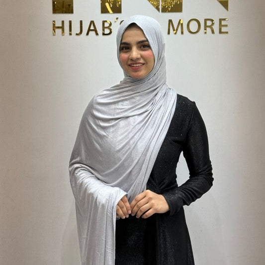 Silver Grey No-Pin Jersey Hijab