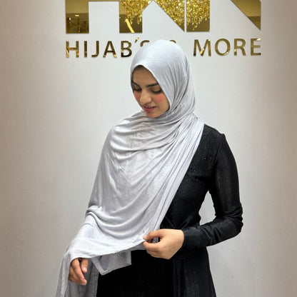 Silver Grey No-Pin Jersey Hijab