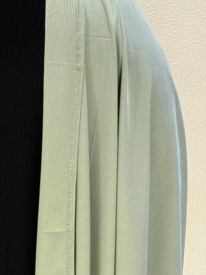 Comfortable full-coverage pastel green hijab for casual and formal looks