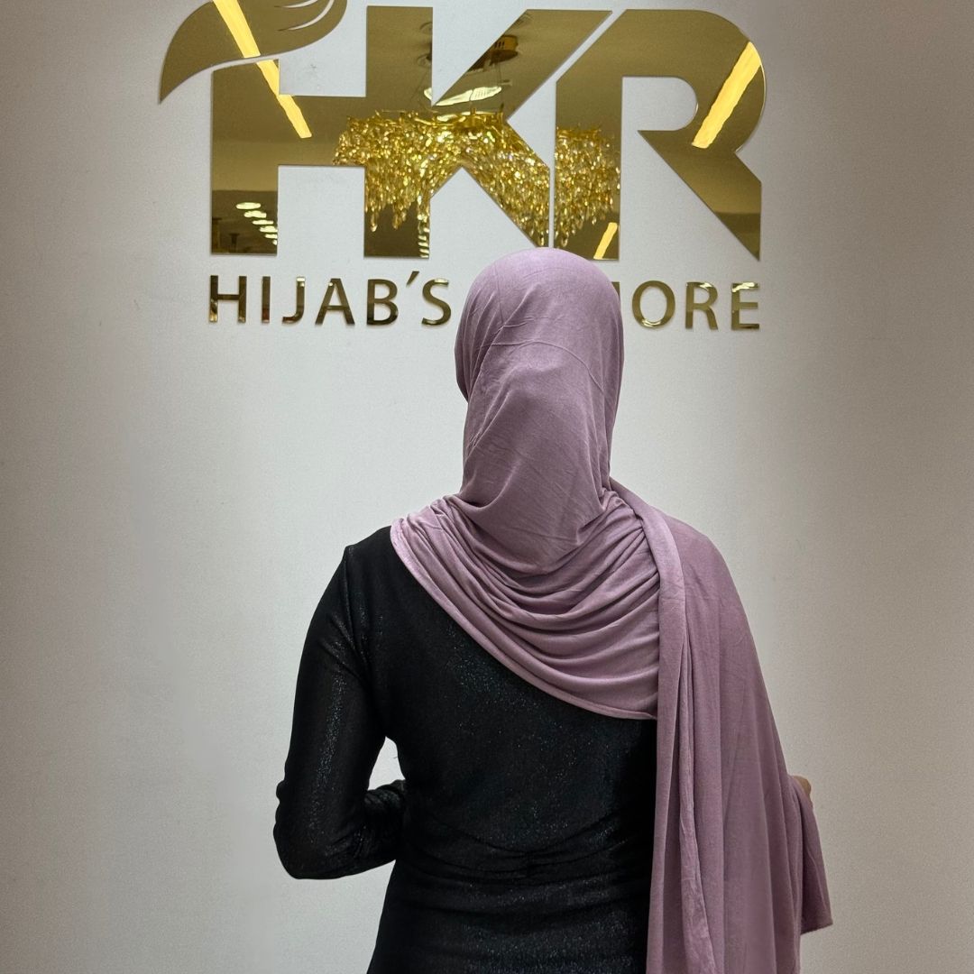 Lavender Mauve No-Pin Jersey Hijab