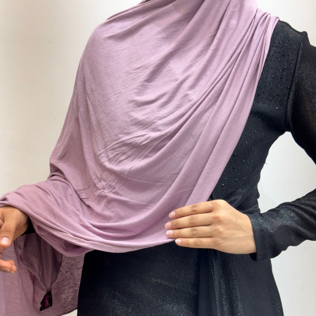 Lavender Mauve No-Pin Jersey Hijab