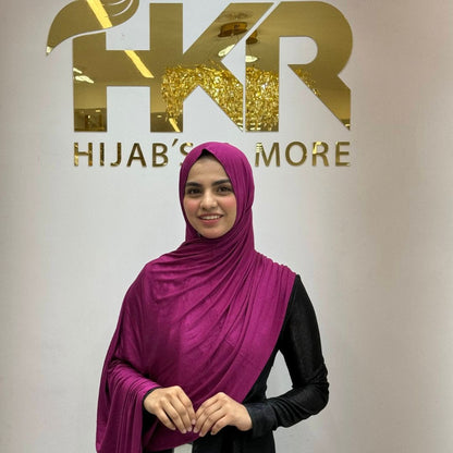Royal Magenta No-Pin Jersey Hijab