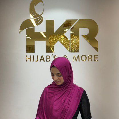 Royal Magenta No-Pin Jersey Hijab