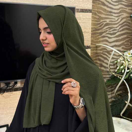 Deep Olive Hijab Hkr