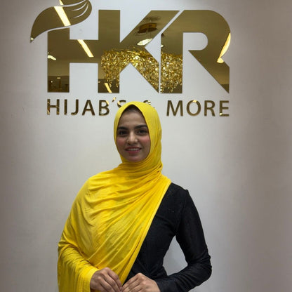 Yellow No-Pin Jersey Hijab