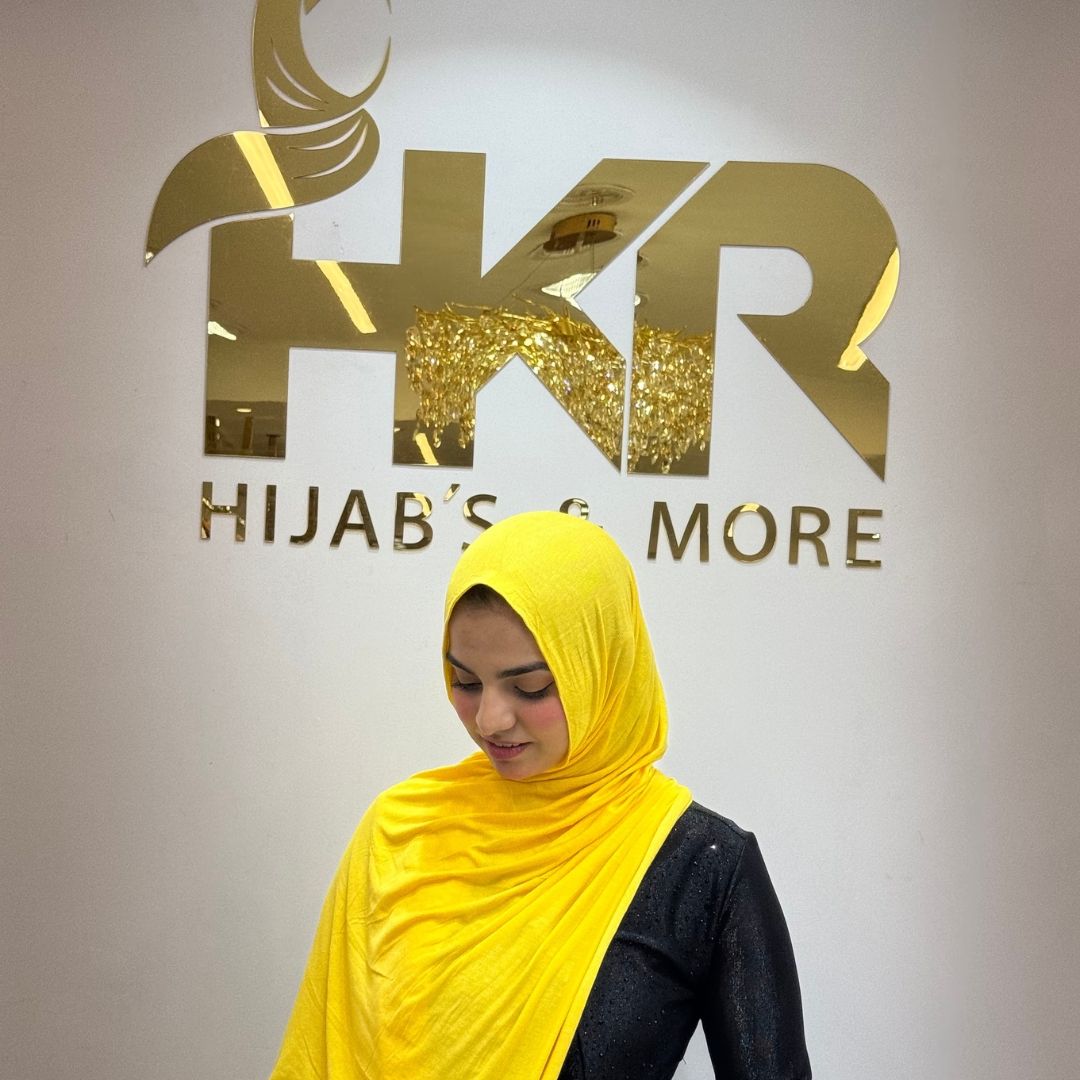 Yellow No-Pin Jersey Hijab