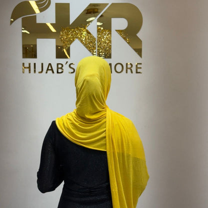 Yellow No-Pin Jersey Hijab