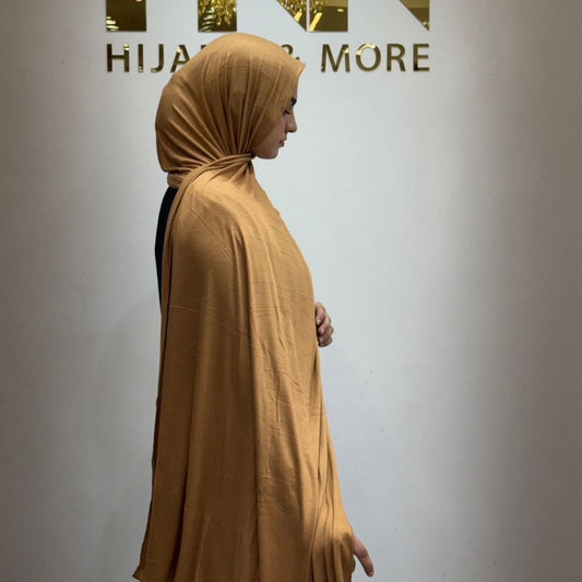 Golden Caramel No-Pin Jersey Hijab