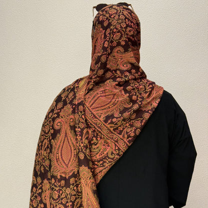 Rust Orange Pashmina Shawl