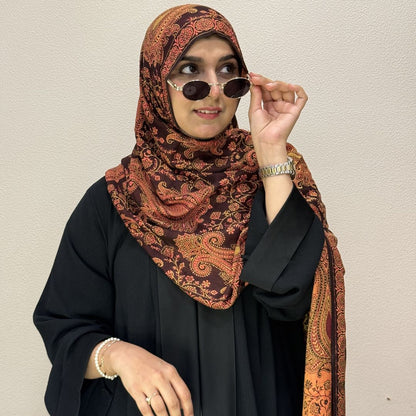 Rust Orange Pashmina Shawl