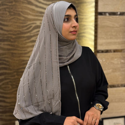 Instant Grey Turkish Hijab