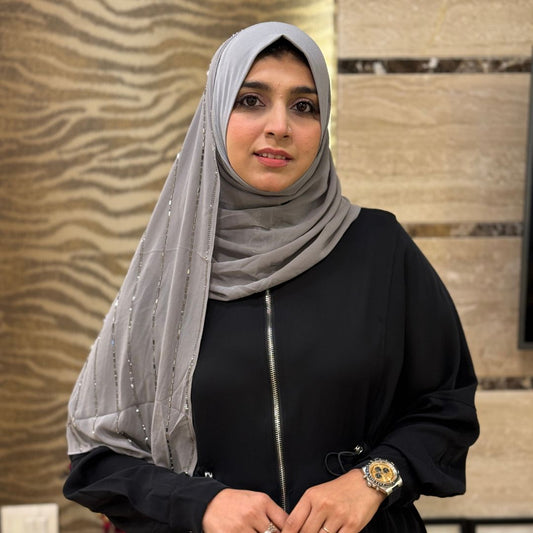 Instant Grey Turkish Hijab