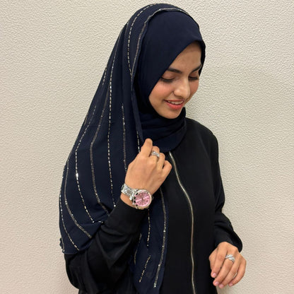 Instant Blue Turkish Hijab