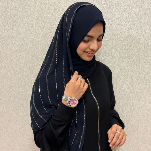 Instant Blue Turkish Hijab