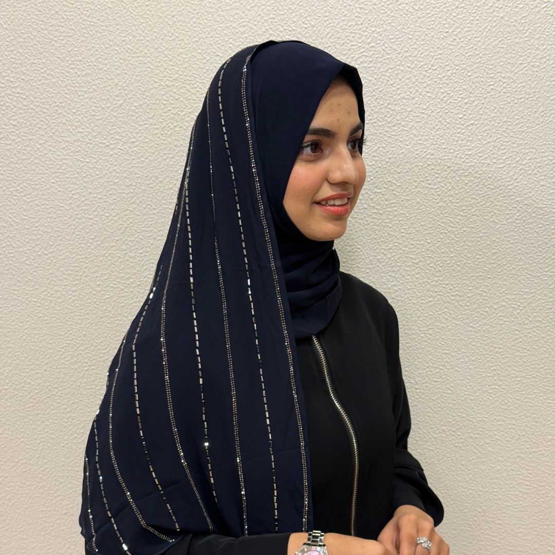 Instant Blue Turkish Hijab