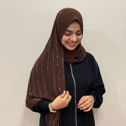 Instant Brown Turkish Hijab