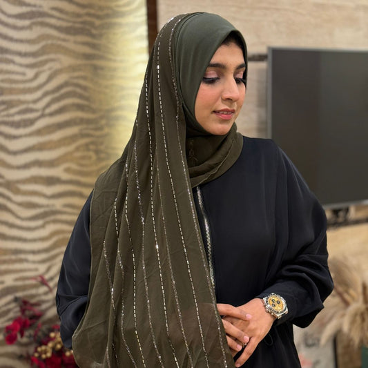 Instant Green Turkish Hijab