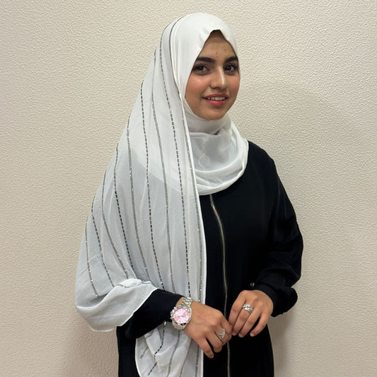Instant White Turkish Hijab