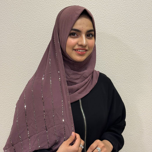 Instant mauve pink Turkish Hijab