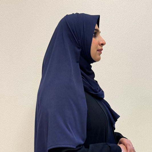 Premium Jersey Hijab Navy