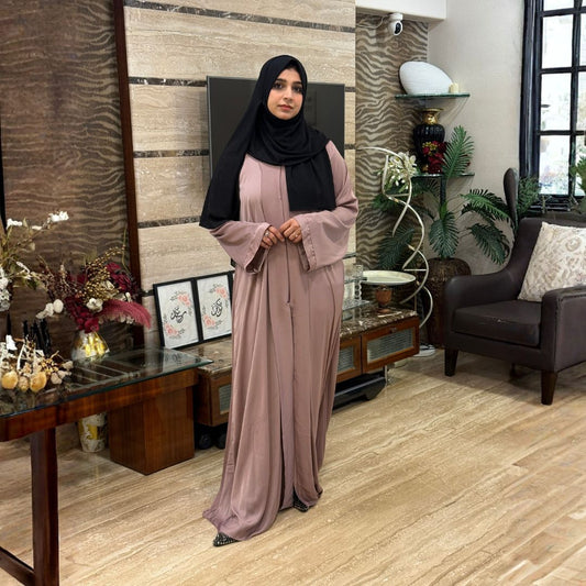 Dusty Mauve pink Abaya